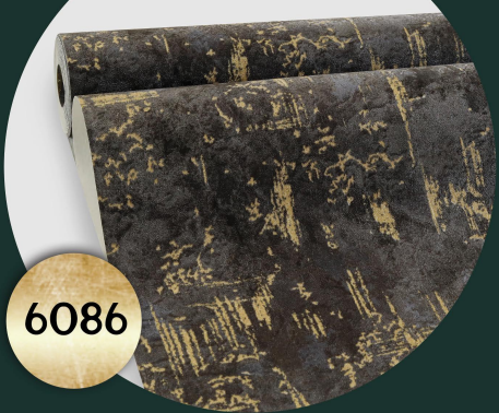 کاغذ دیواری مشکی طلایی فانتوم 6086