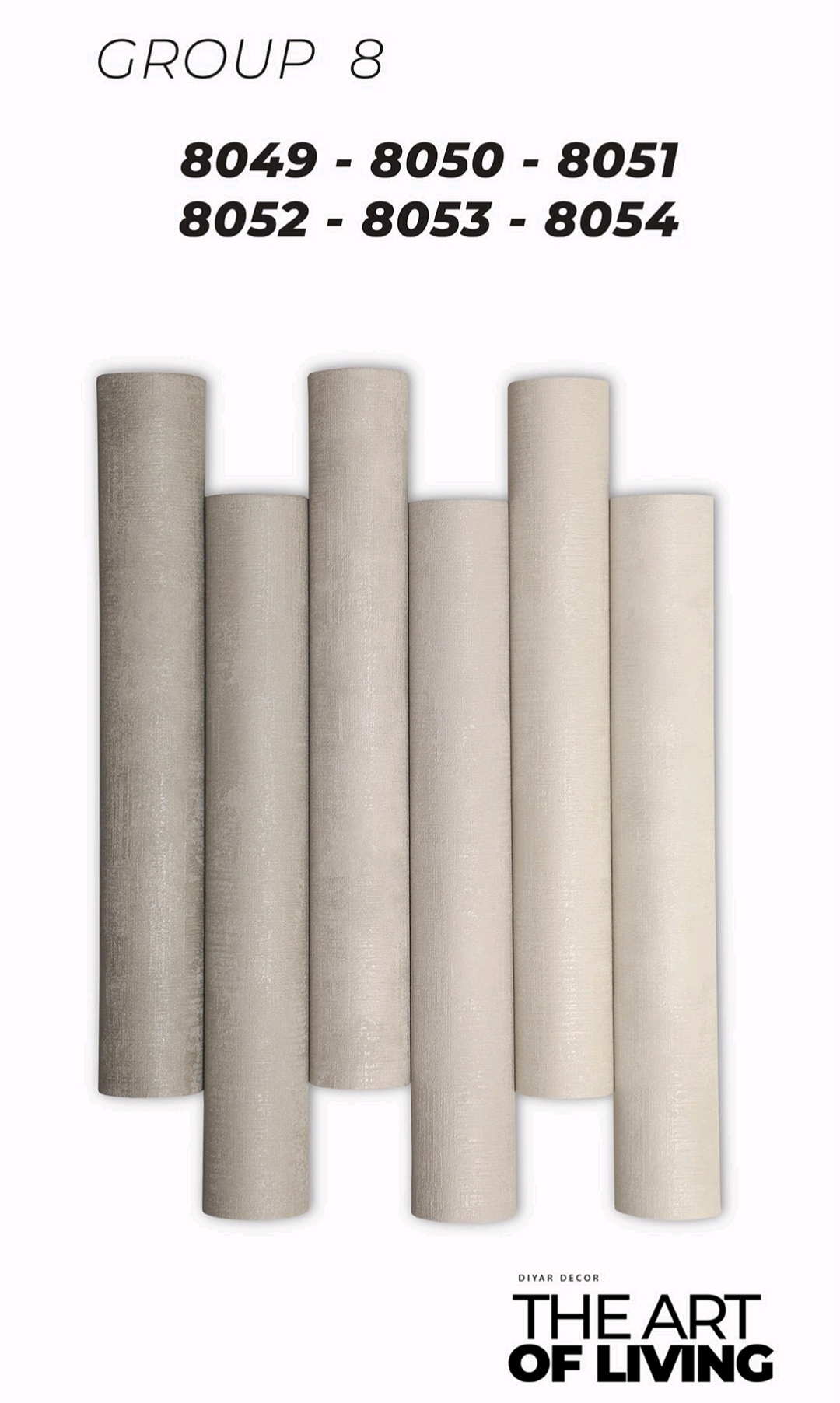 کاغذ دیواری کنتراست پالت طوسی